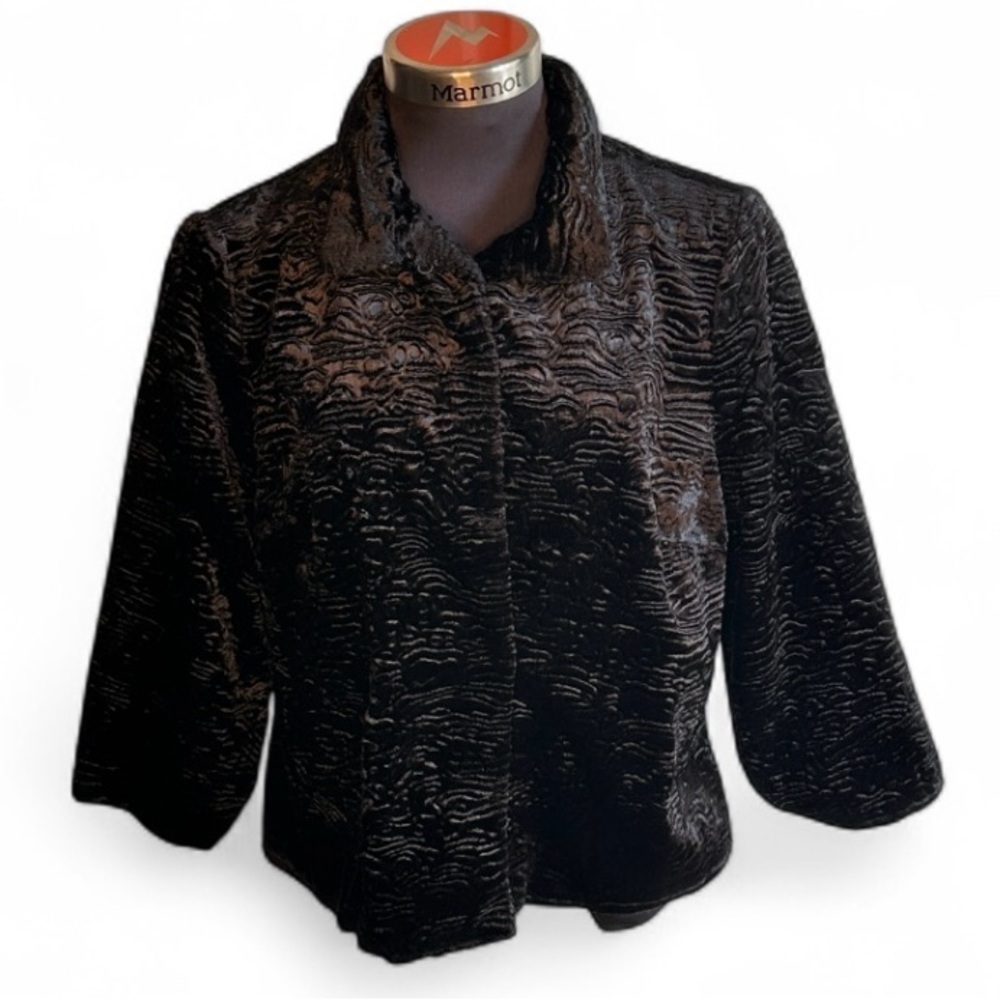 Chico’s Brocade Women's Black Jacket Size 2